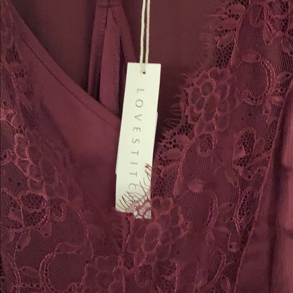 Nwt Lovestitch Kaylee Satin Blouse Xl 